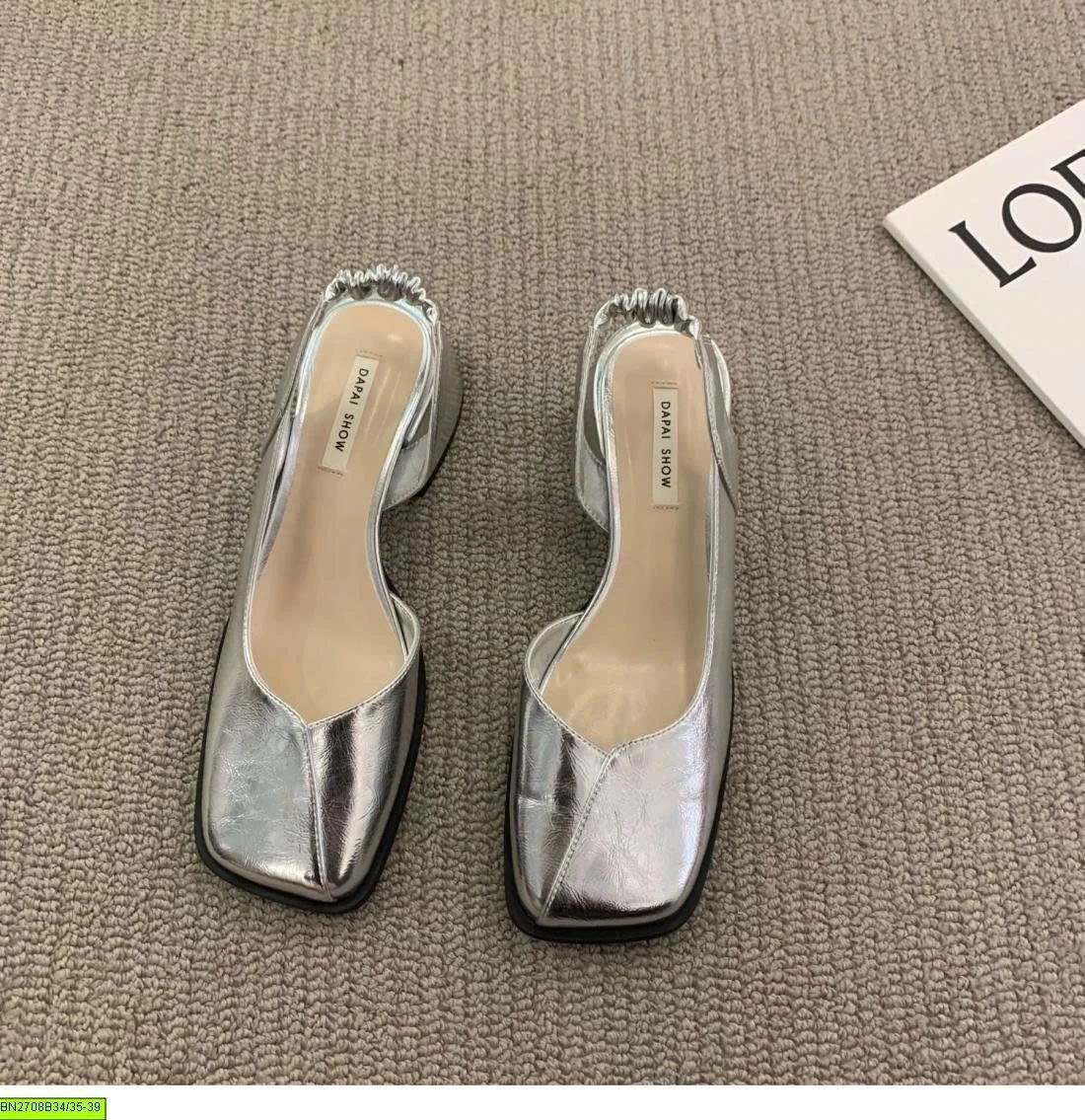 SLINGBACK MŨI VUÔNG