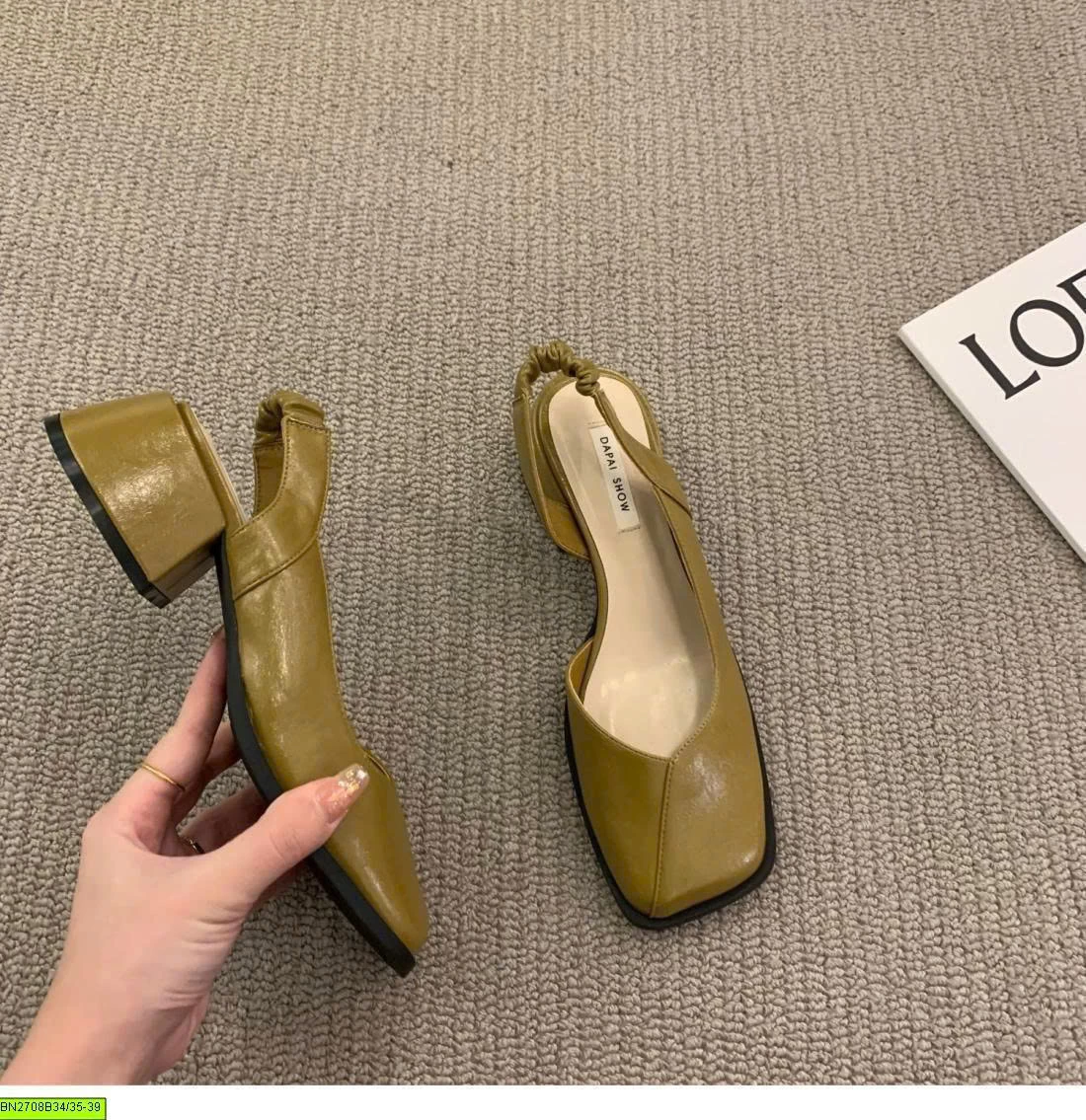 SLINGBACK MŨI VUÔNG