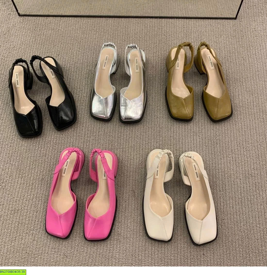 SLINGBACK MŨI VUÔNG