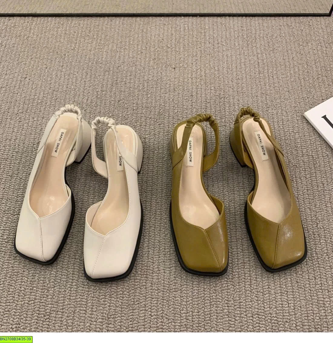 SLINGBACK MŨI VUÔNG
