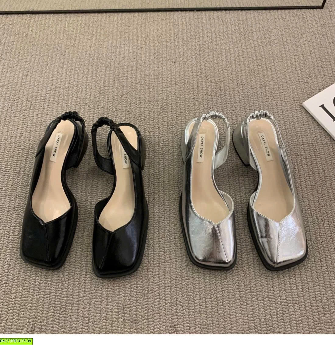 SLINGBACK MŨI VUÔNG
