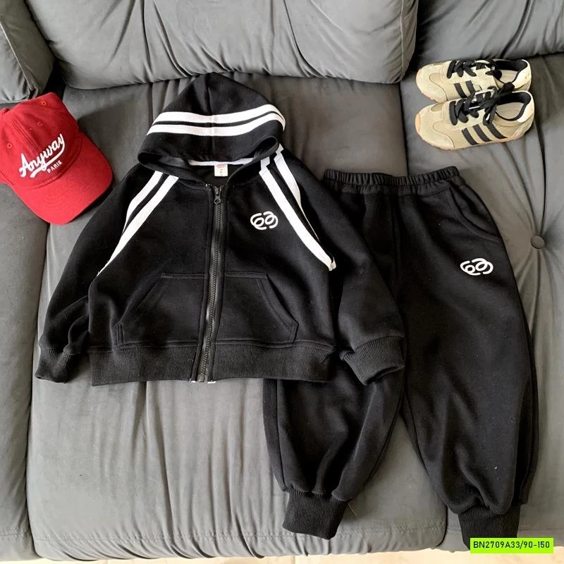 SÉT THỂ THAO ÁO KHOÁC PHỐI SỌC