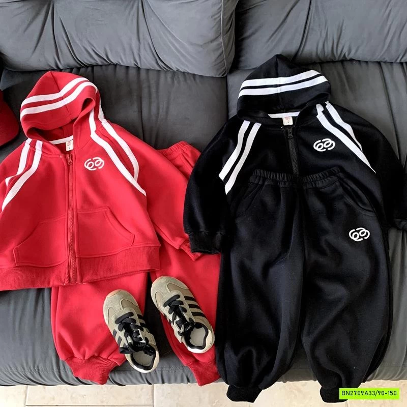 SÉT THỂ THAO ÁO KHOÁC PHỐI SỌC