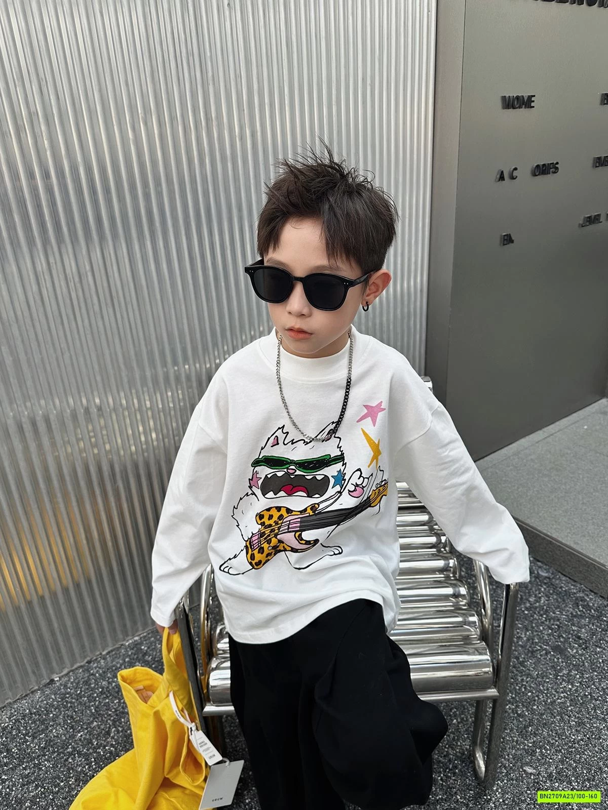 ÁO THUN CỔ 5P IN HÌNH