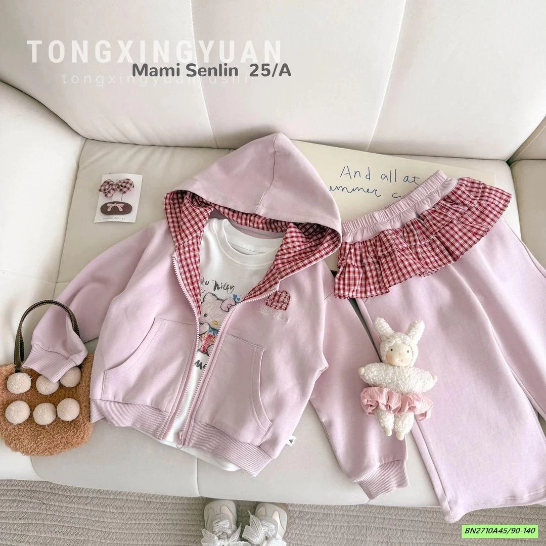 SÉT BỘ NỈ HỒNG ÁO KHOÁC