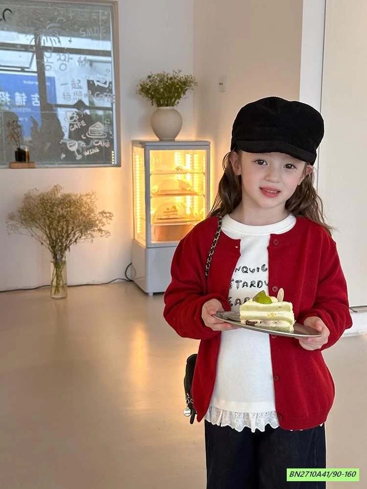 CARDIGAN TRƠN MÀU 25F079 AMBB