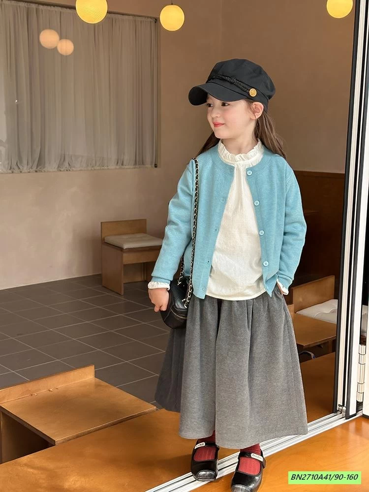 CARDIGAN TRƠN MÀU 25F079 AMBB