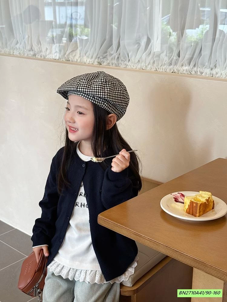 CARDIGAN TRƠN MÀU 25F079 AMBB