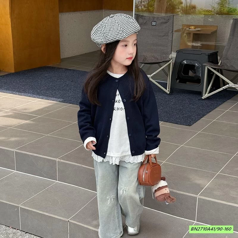 CARDIGAN TRƠN MÀU 25F079 AMBB