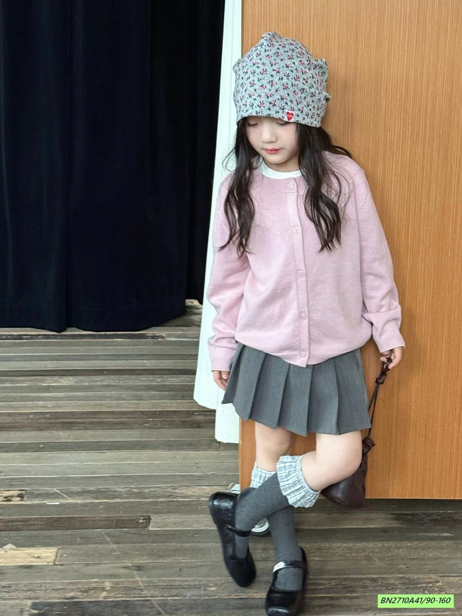 CARDIGAN TRƠN MÀU 25F079 AMBB