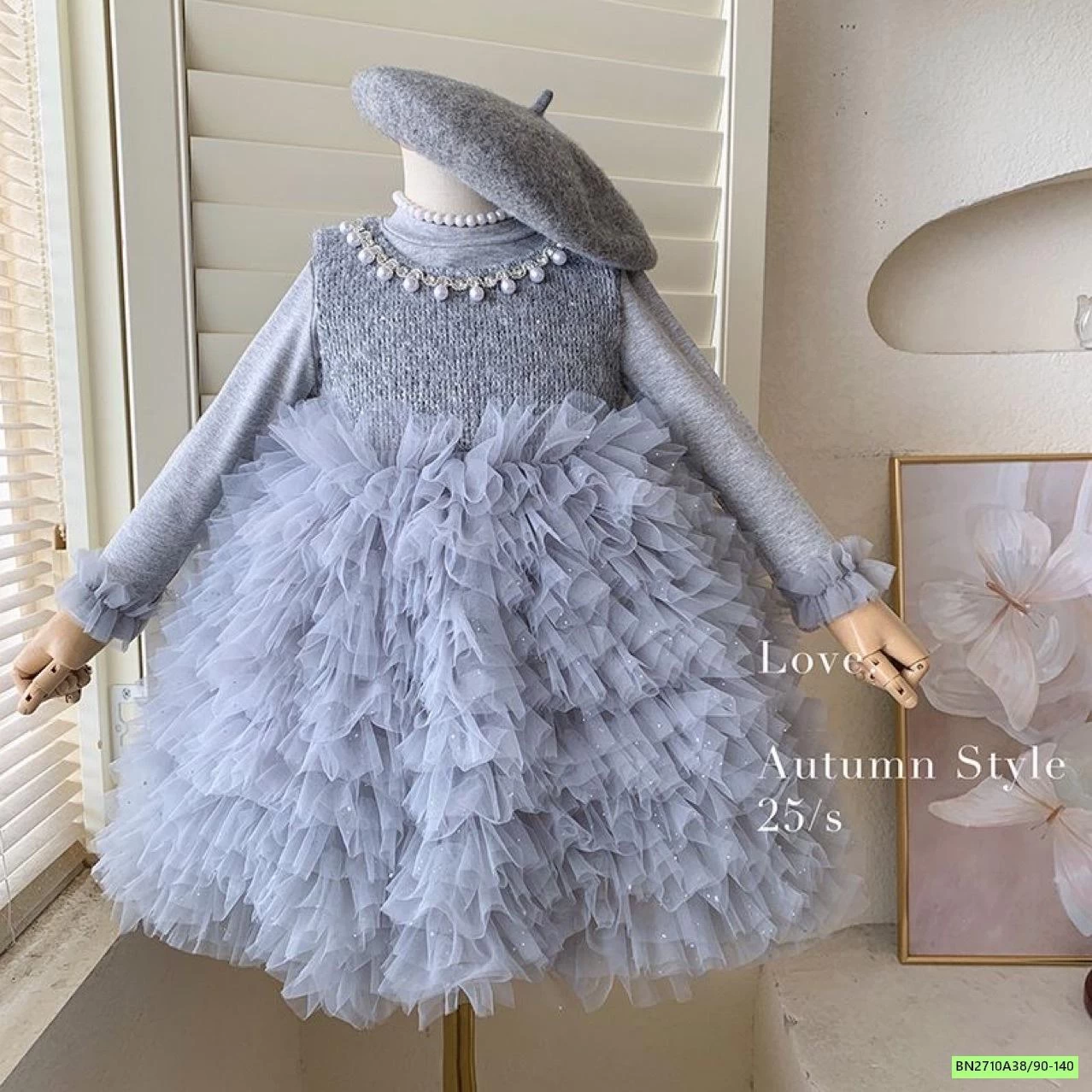 SÉT VÁY TUTU BỒNG KÈM ÁO LEN