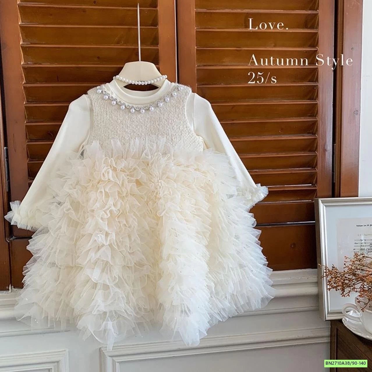 SÉT VÁY TUTU BỒNG KÈM ÁO LEN