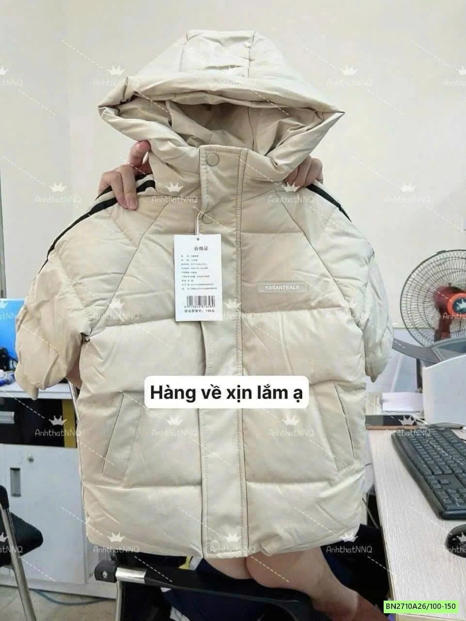 KHOÁC PHAO DÁNG DÀI SỌC BÊN