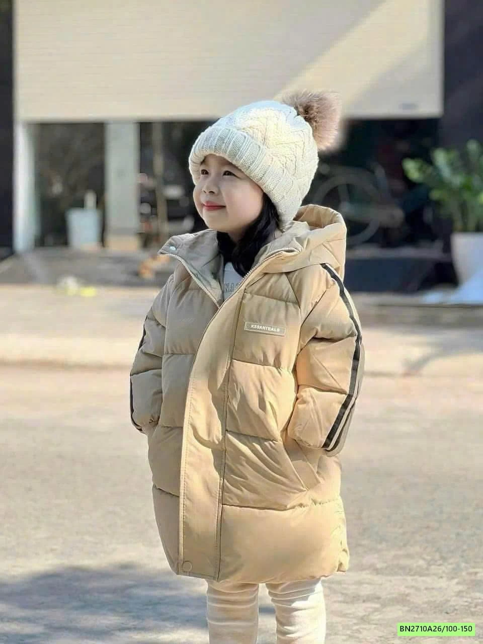 KHOÁC PHAO DÁNG DÀI SỌC BÊN