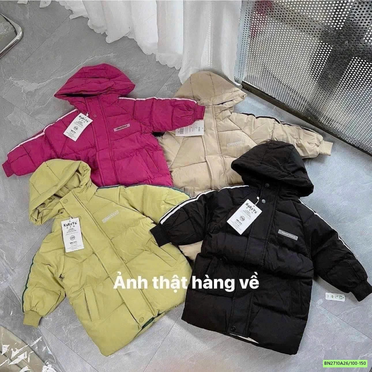 KHOÁC PHAO DÁNG DÀI SỌC BÊN