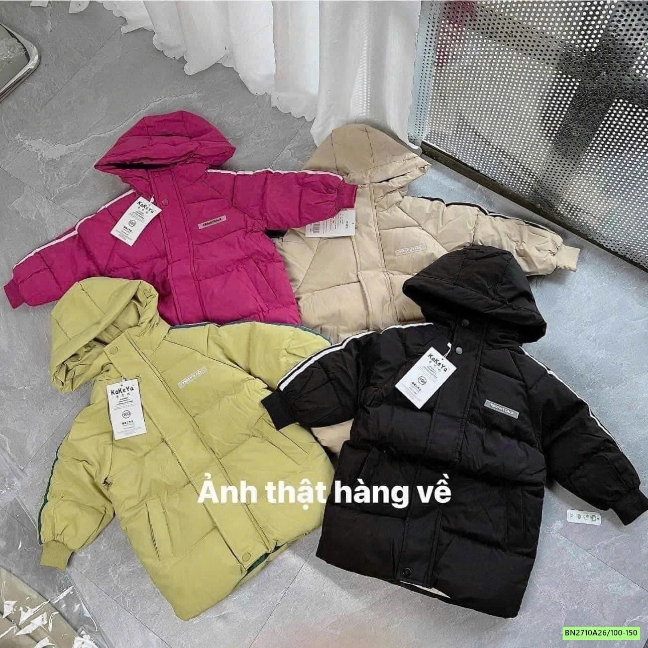 KHOÁC PHAO DÁNG DÀI SỌC BÊN