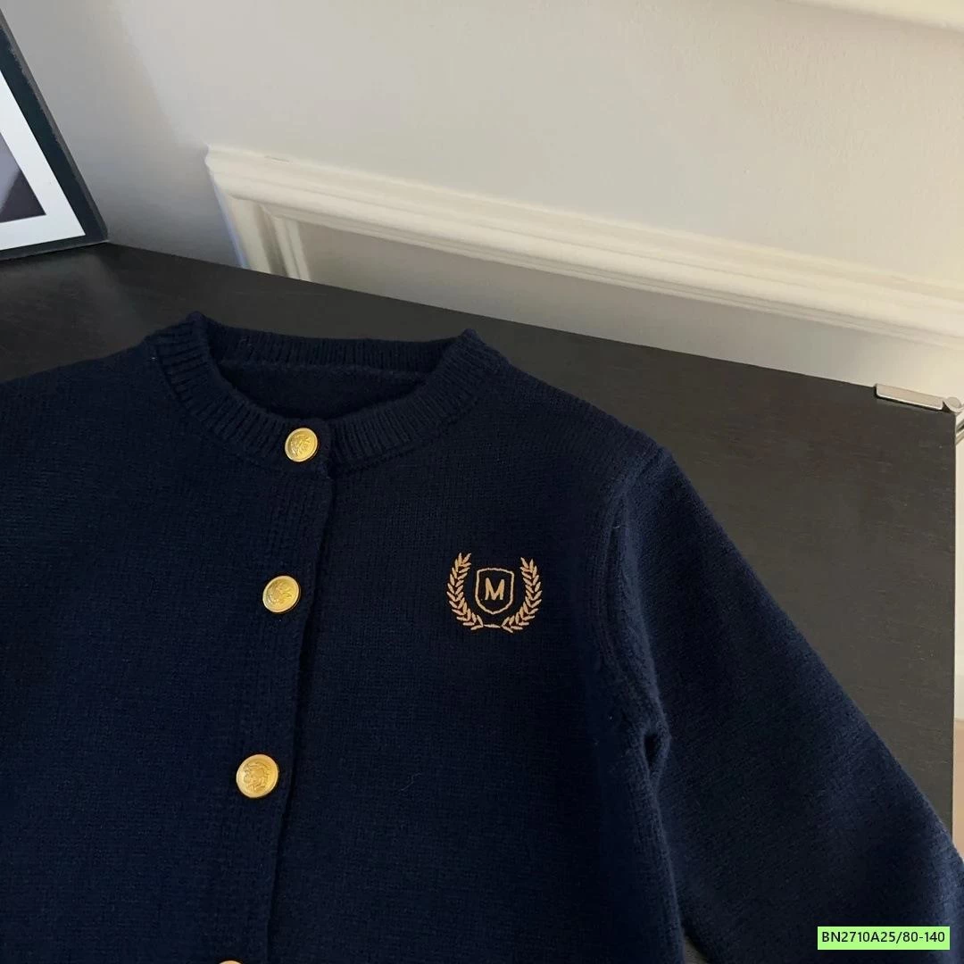 CARDIGAN LEN THAN THÊU LOGO