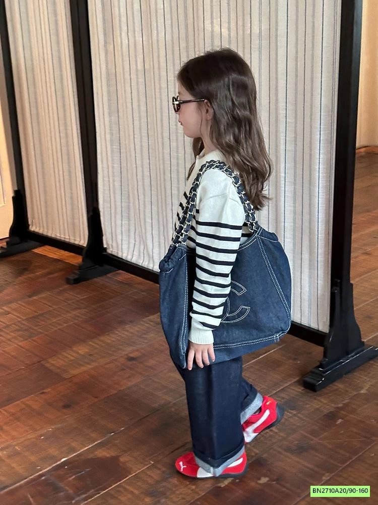 POLO LEN KẺ KHÓA CỔ 25F080 AMBB