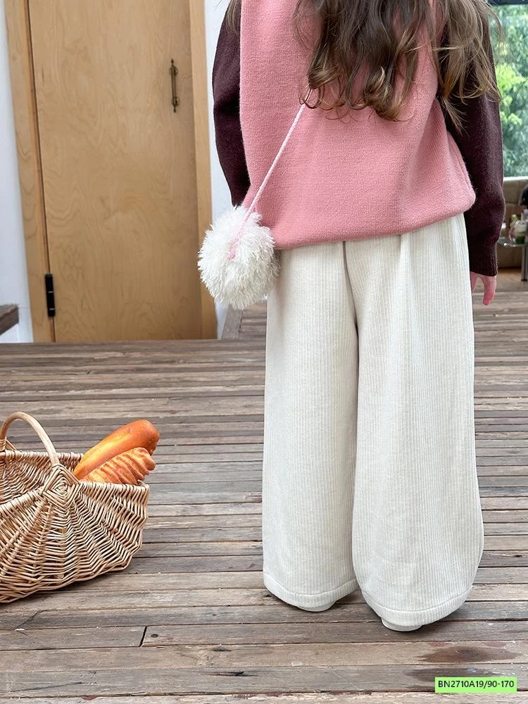 QUẦN NHUNG SUÔNG GÂN TRƯỚC 24Y072 AMBB