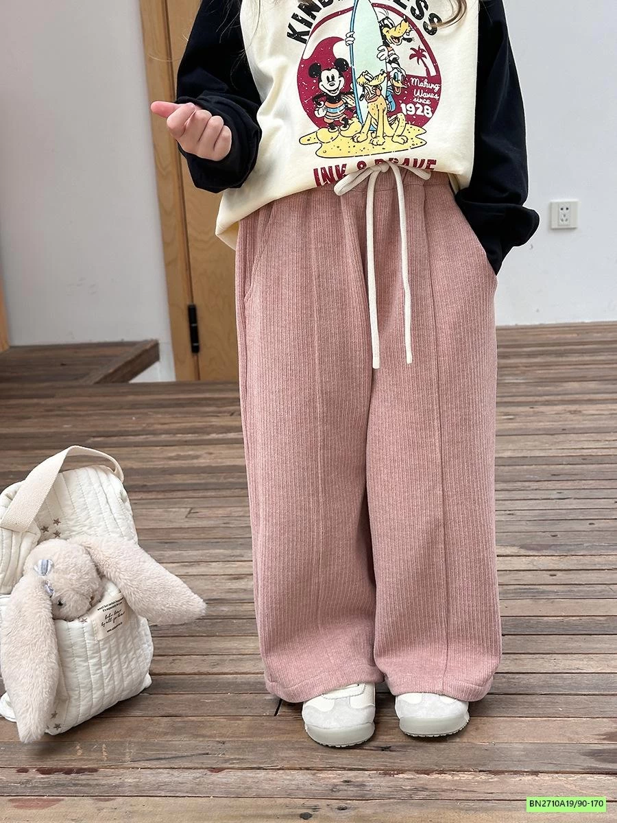 QUẦN NHUNG SUÔNG GÂN TRƯỚC 24Y072 AMBB