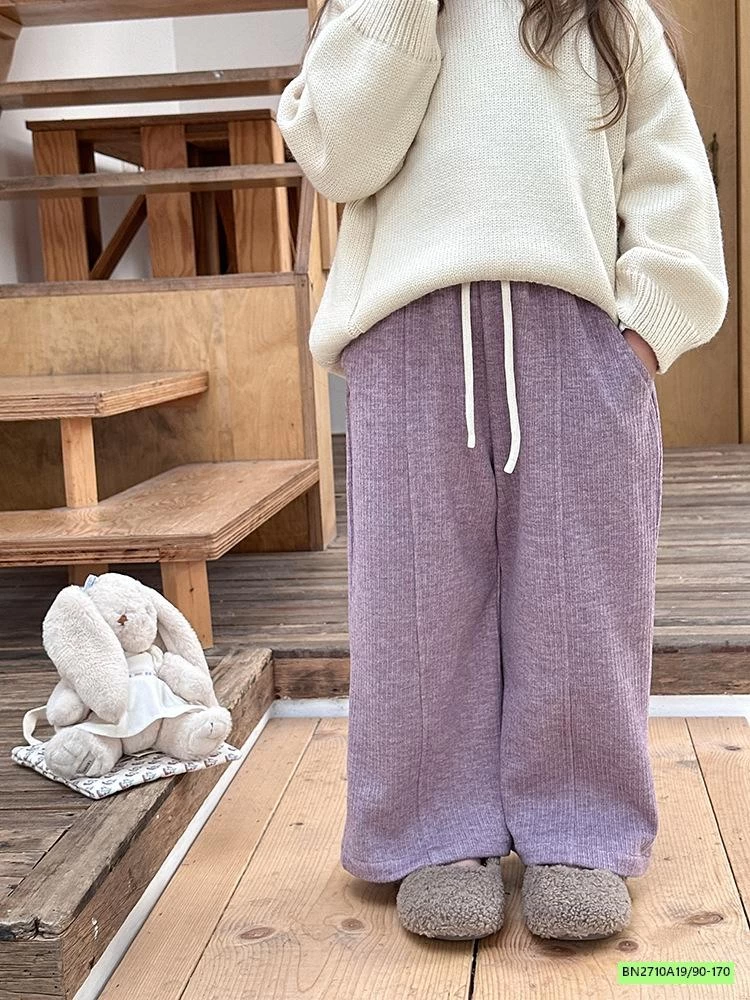 QUẦN NHUNG SUÔNG GÂN TRƯỚC 24Y072 AMBB