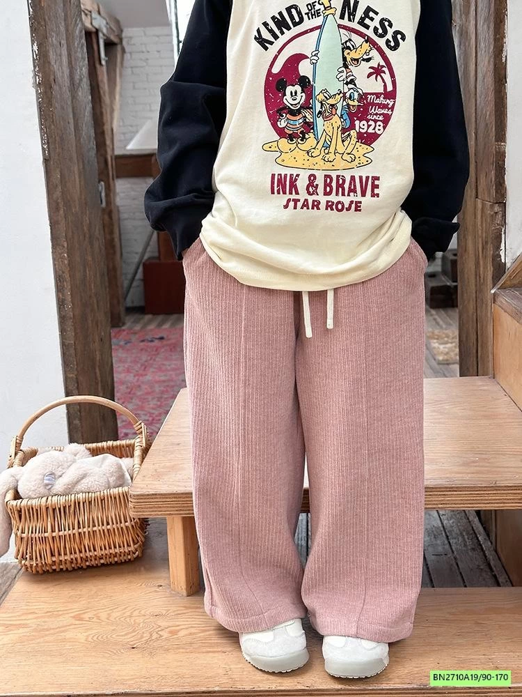 QUẦN NHUNG SUÔNG GÂN TRƯỚC 24Y072 AMBB