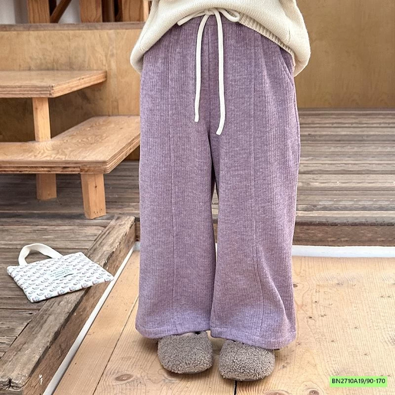 QUẦN NHUNG SUÔNG GÂN TRƯỚC 24Y072 AMBB