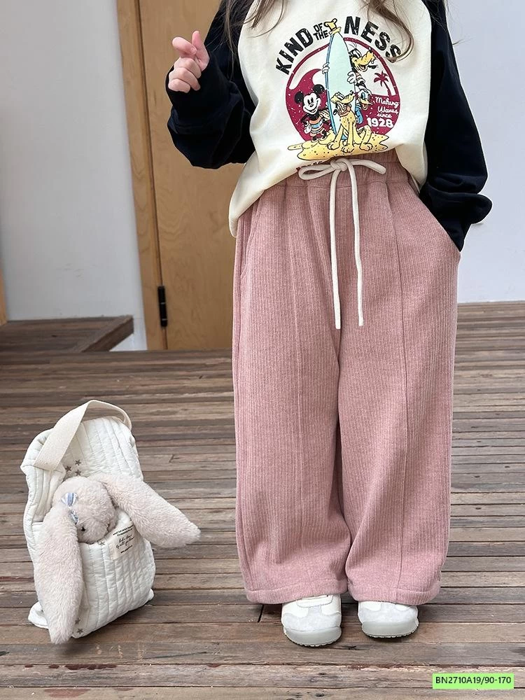 QUẦN NHUNG SUÔNG GÂN TRƯỚC 24Y072 AMBB