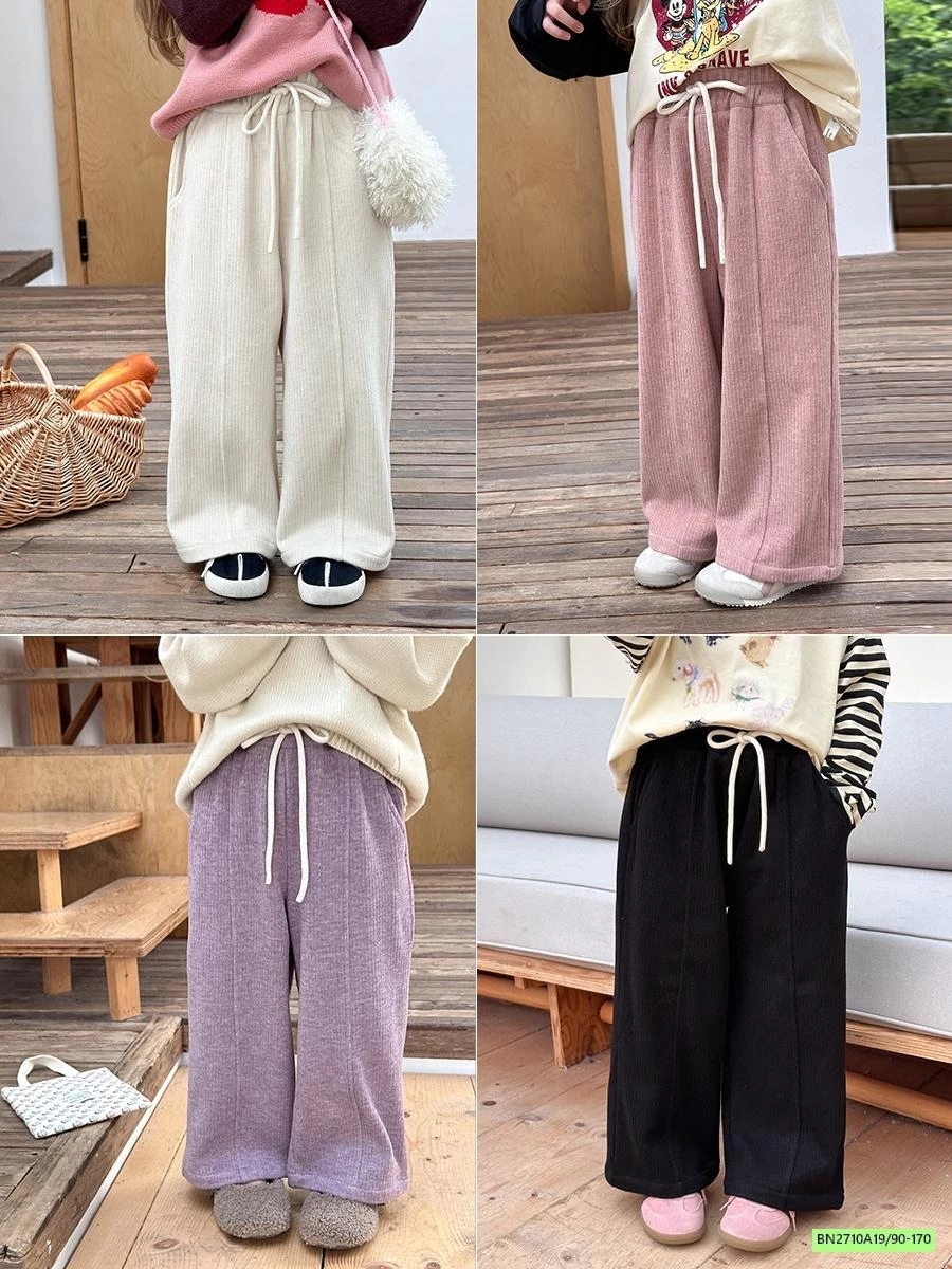 QUẦN NHUNG SUÔNG GÂN TRƯỚC 24Y072 AMBB