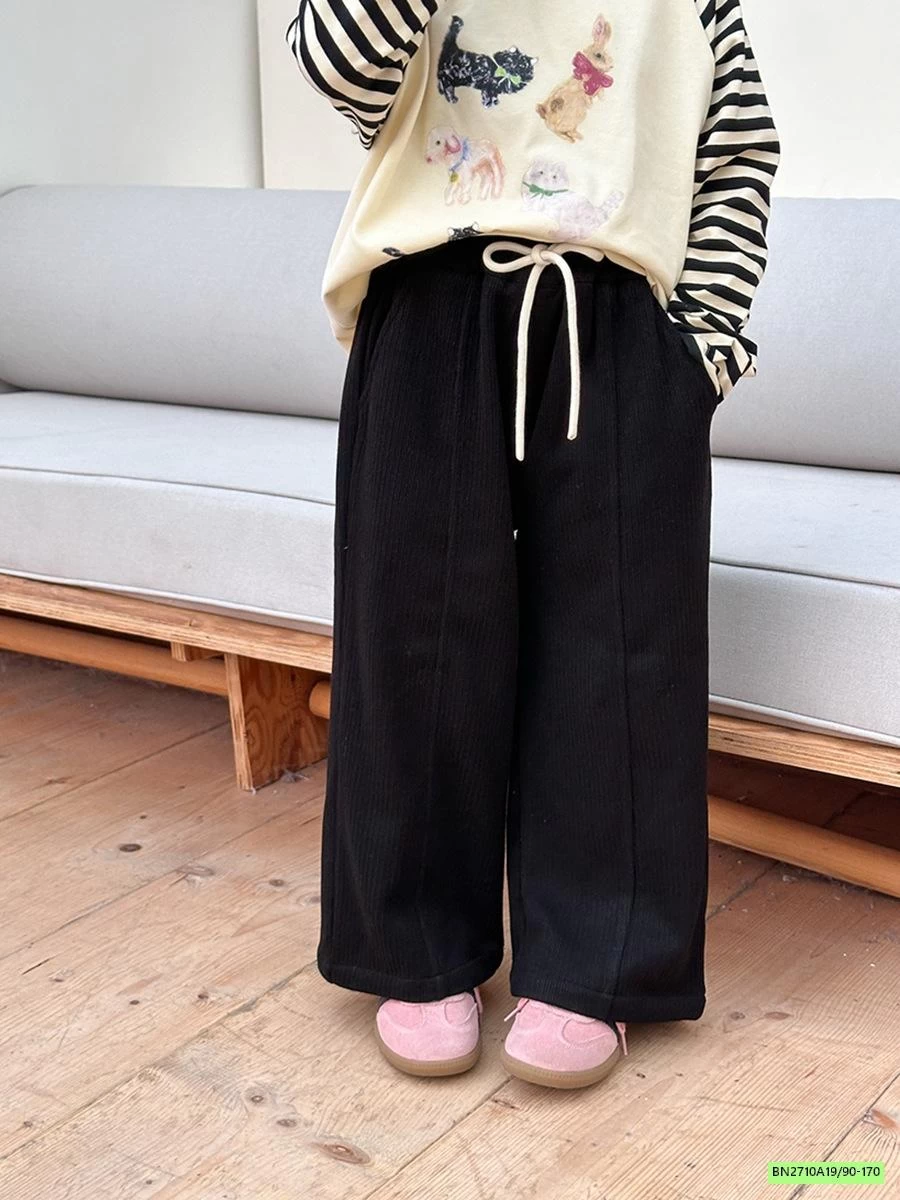 QUẦN NHUNG SUÔNG GÂN TRƯỚC 24Y072 AMBB