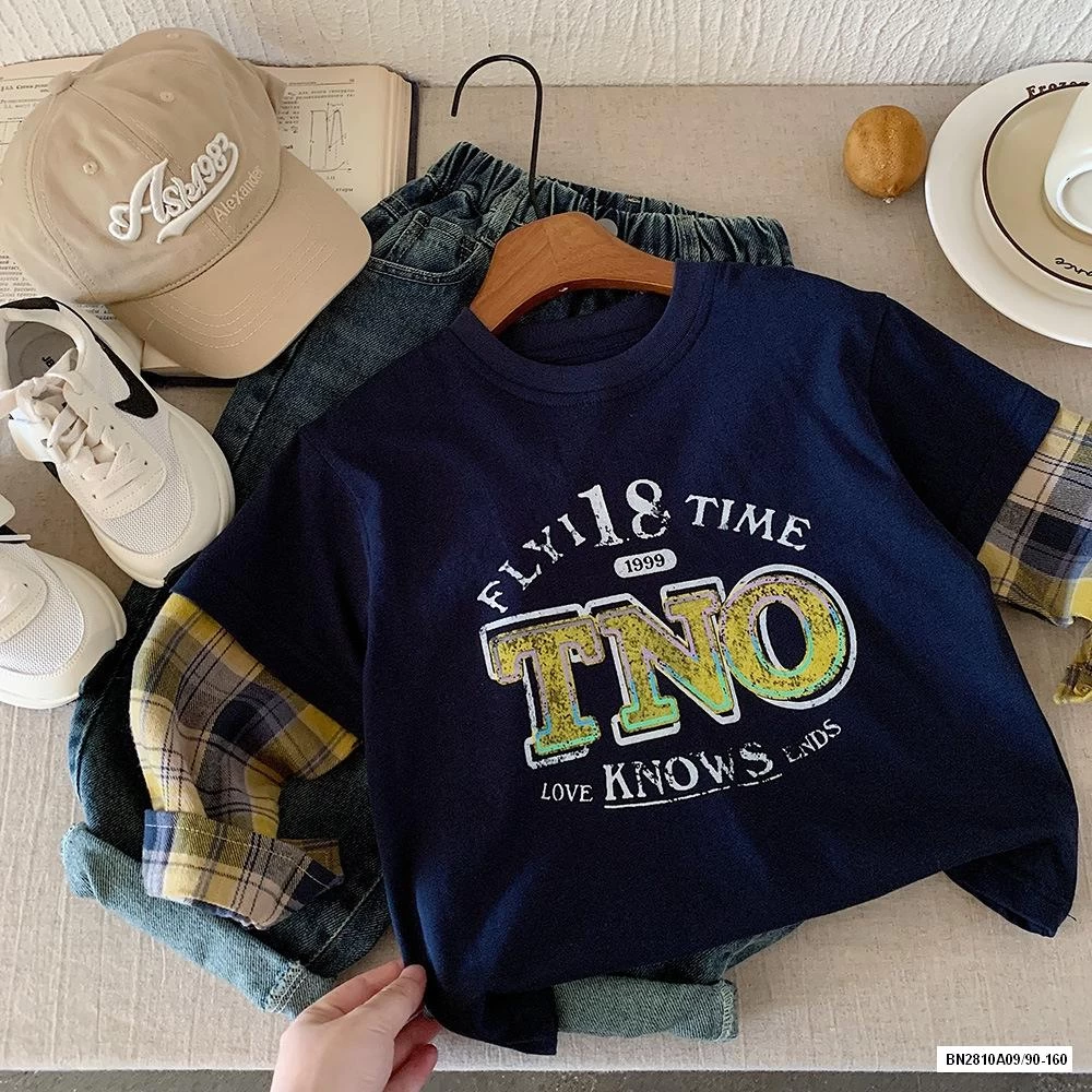 ÁO NỈ PHỐI TAY KẺ