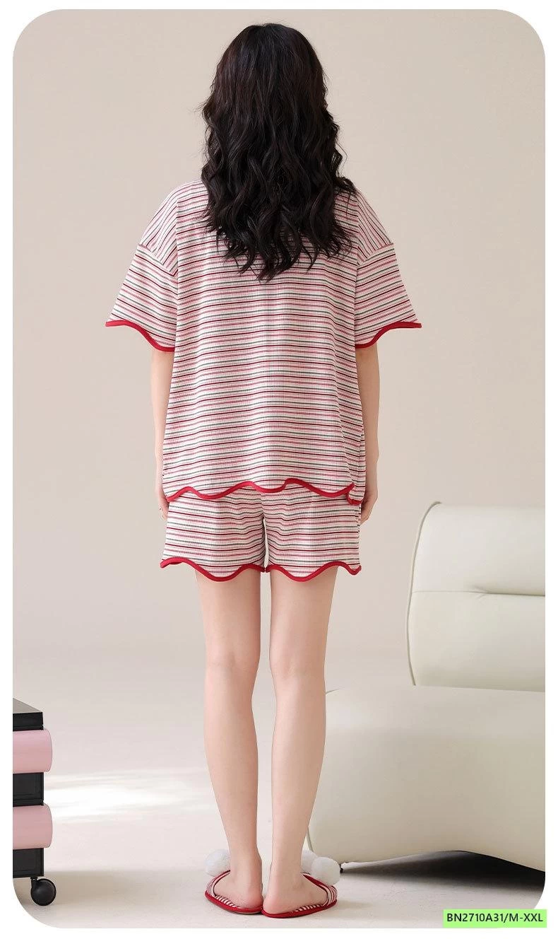 PIAZAMA MỘC COTTON KÈM BRA