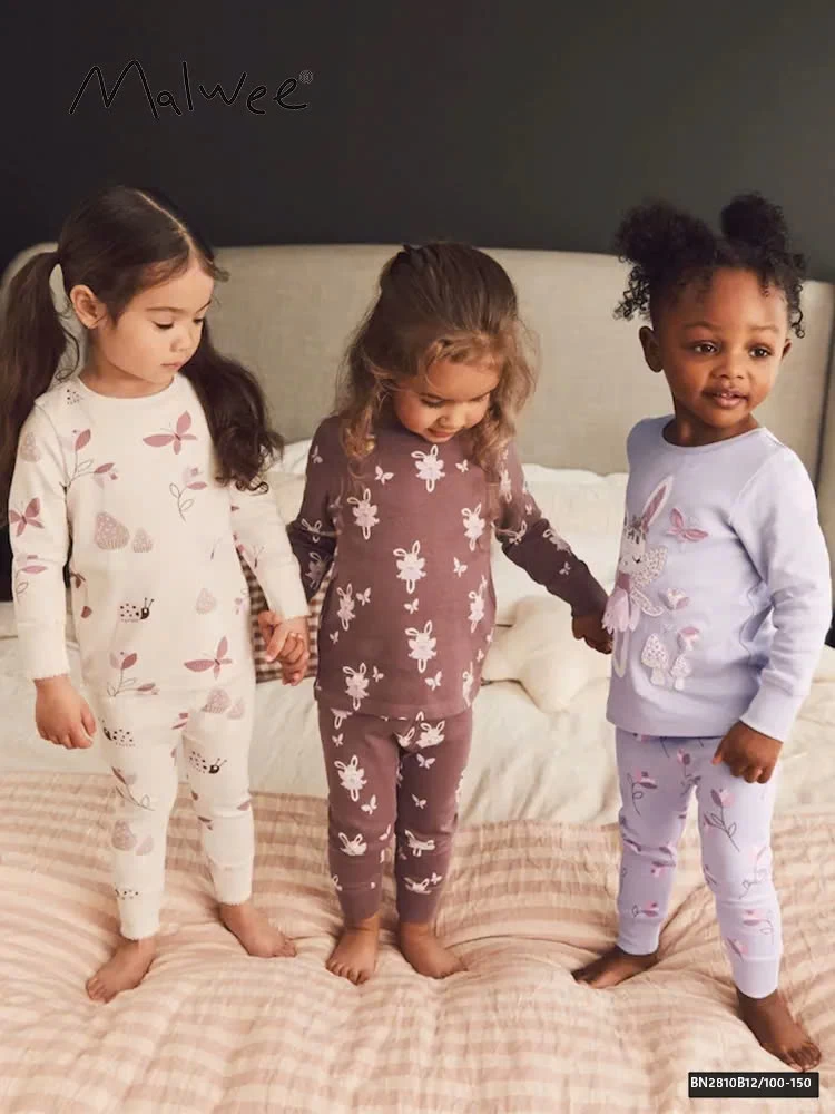 BỘ COTTON MẶC NHÀ BÉ GÁI MALWEE