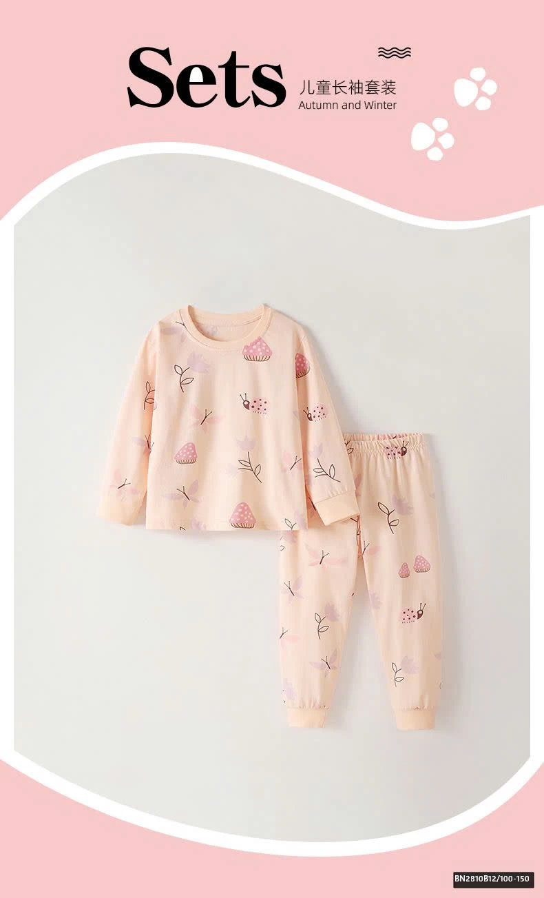 BỘ COTTON MẶC NHÀ BÉ GÁI MALWEE