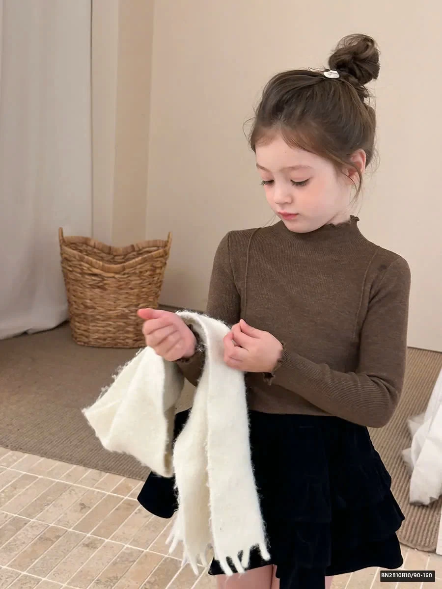 ÁO LEN TRƠN VIỀN BÈO  AMBB 25G092