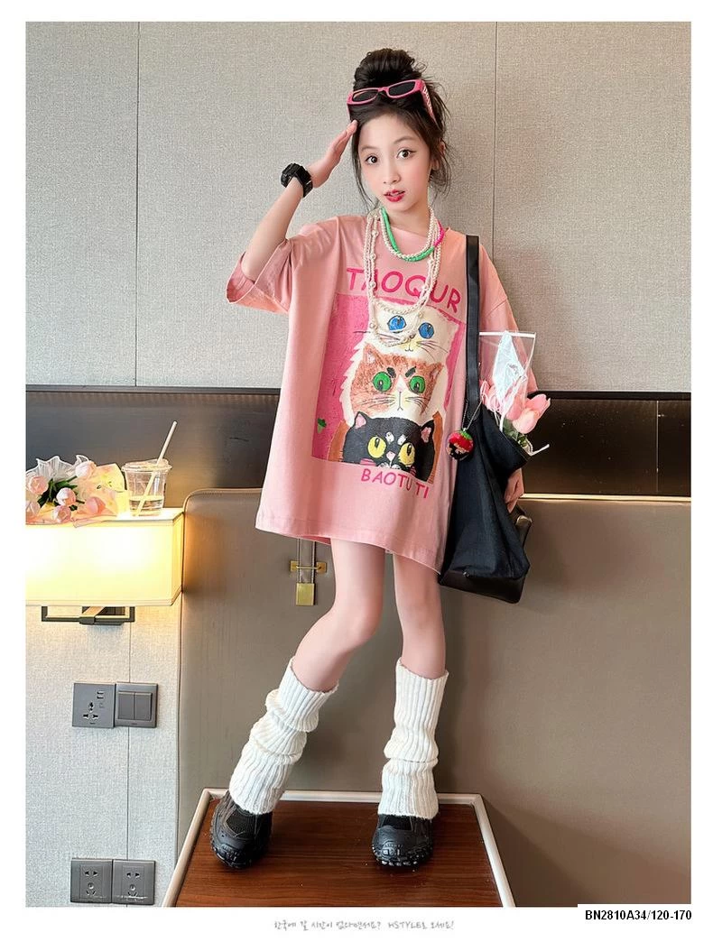 ÁO THUN HỒNG DÁNG DÀI SZ ĐẠI