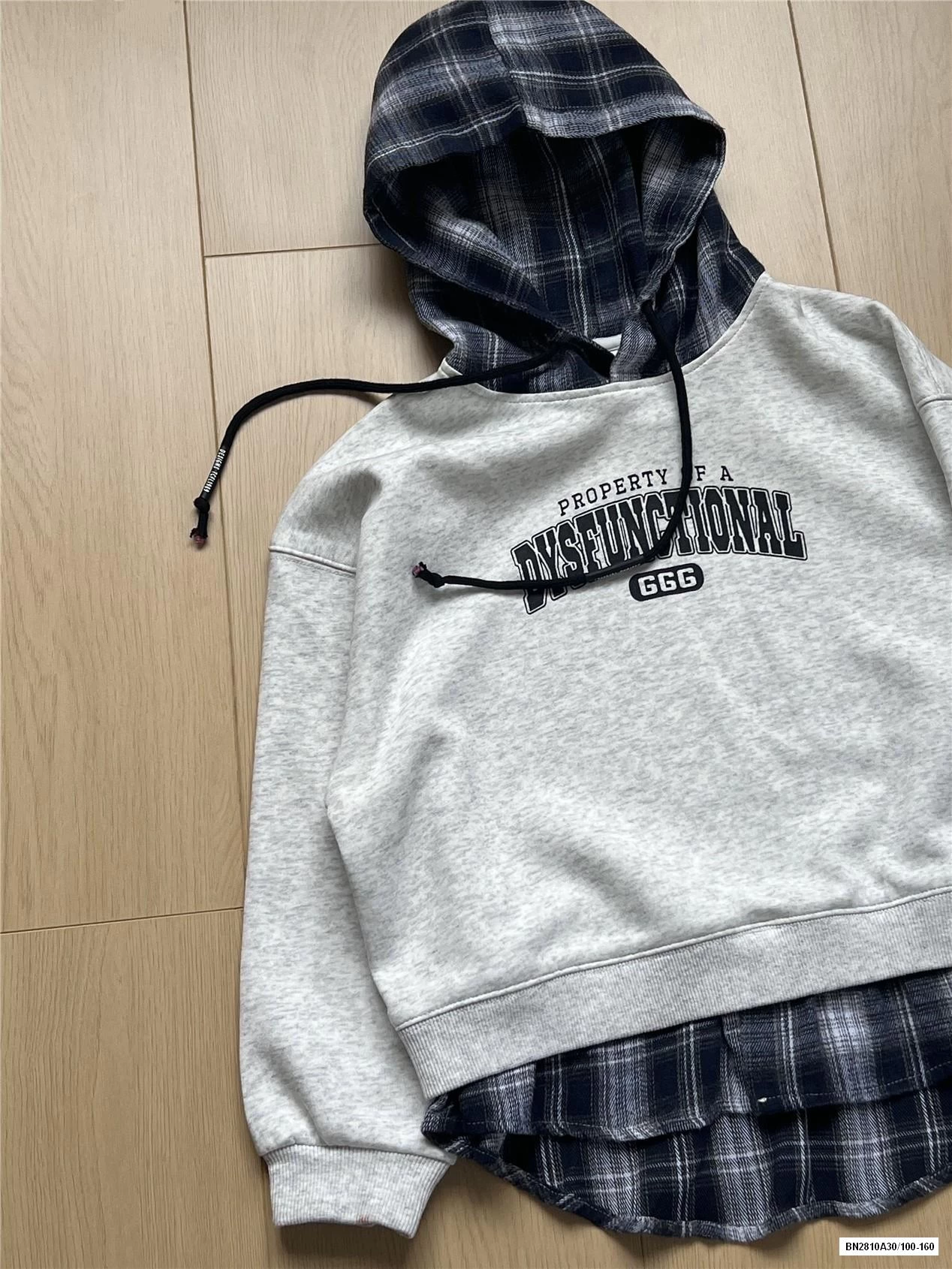 HOODIE NỈ GIẢ 2 LỚP CARO