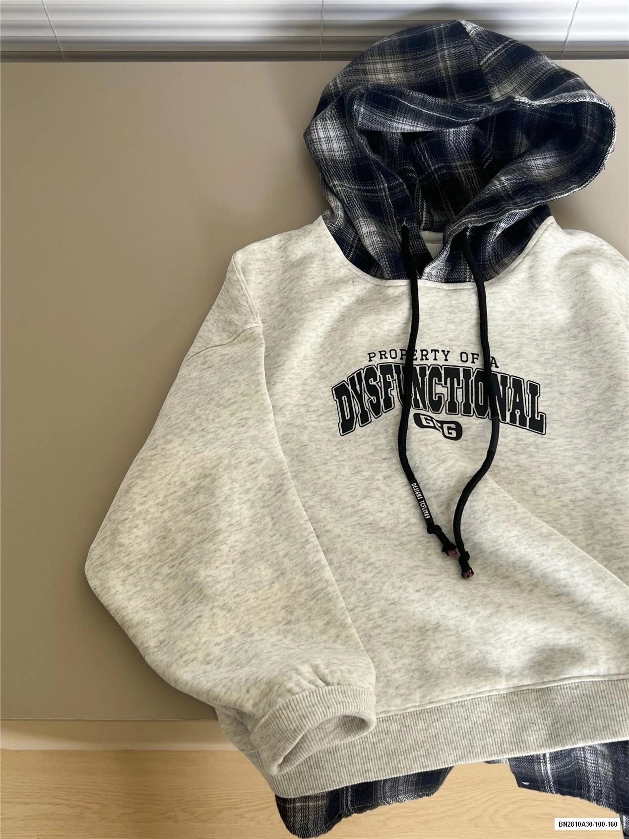 HOODIE NỈ GIẢ 2 LỚP CARO