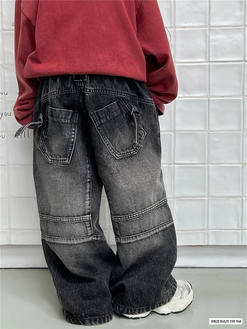 JEAN SUÔNG ĐEN BẠC GỐI SNIDOLS