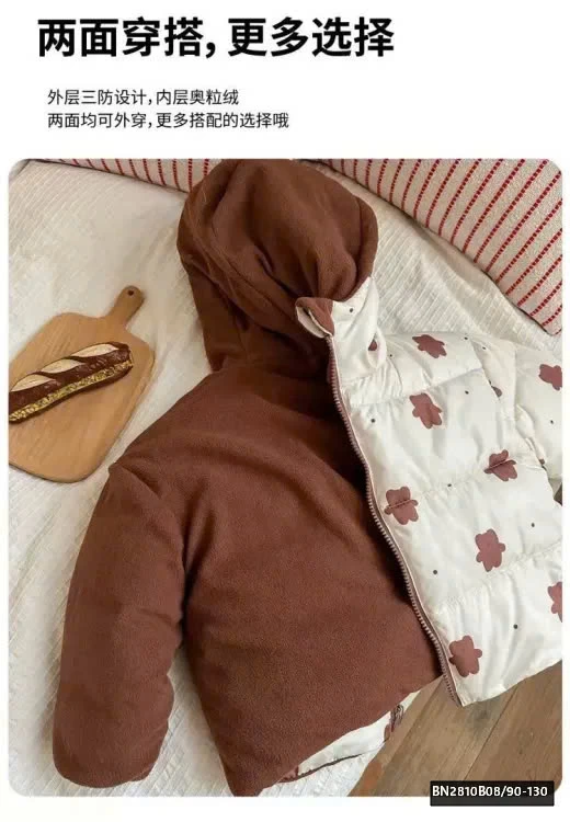 ÁO KHOÁC TRẺ EM 2 MẶT – SIÊU ẤM, SIÊU TIỆN LỢI