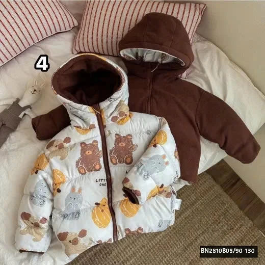 ÁO KHOÁC TRẺ EM 2 MẶT – SIÊU ẤM, SIÊU TIỆN LỢI