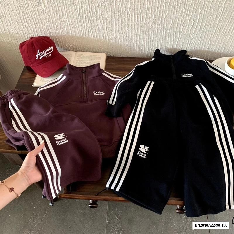 SÉT NỈ THỂ THAO PHỐI SỌC