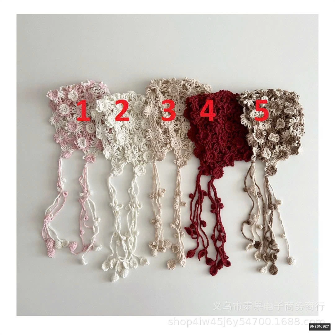 MŨ LEN HOA THỜI TRANG CHO BÉ