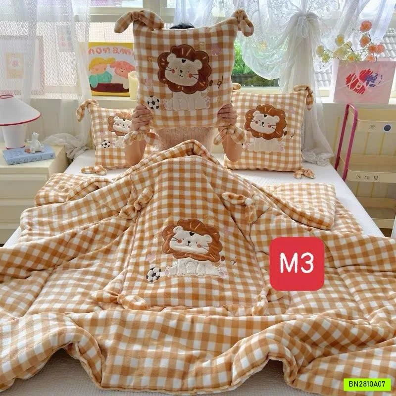 BỘ CHĂN GỐI 2IN1 BĂNG NHUNG