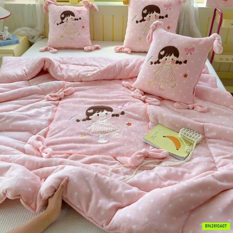 BỘ CHĂN GỐI 2IN1 BĂNG NHUNG