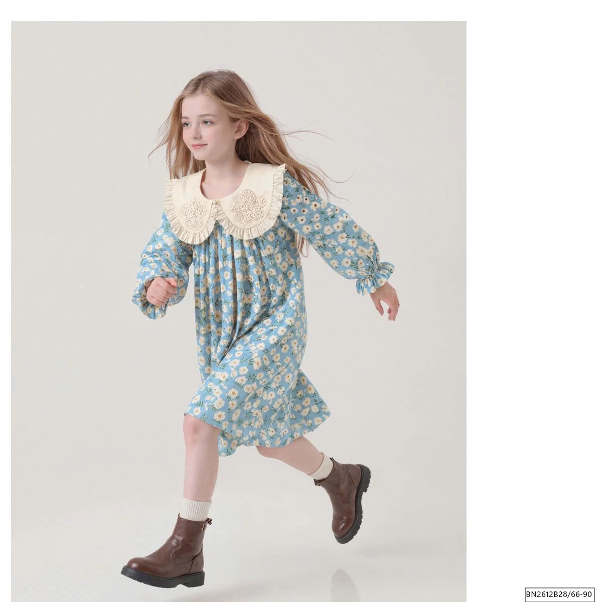 BODY, VÁY HOA MÀU XANH CỔ SEN