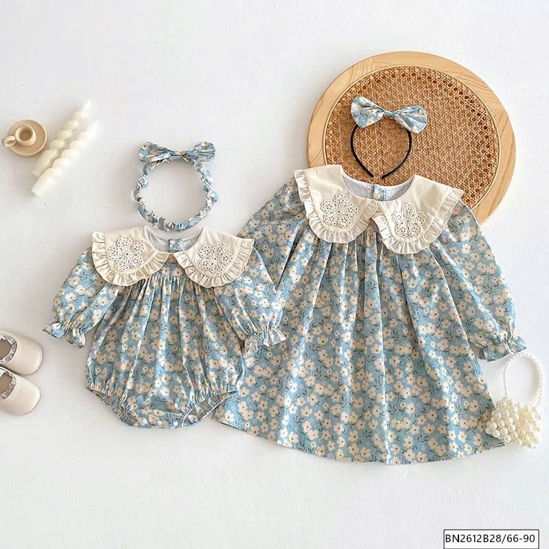 BODY, VÁY HOA MÀU XANH CỔ SEN