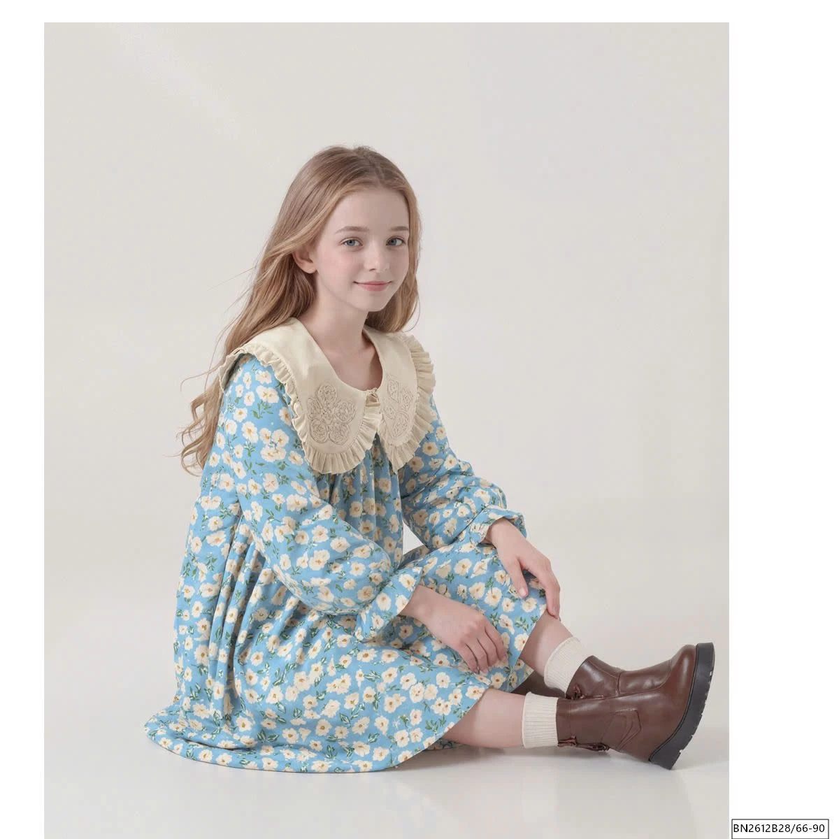 BODY, VÁY HOA MÀU XANH CỔ SEN