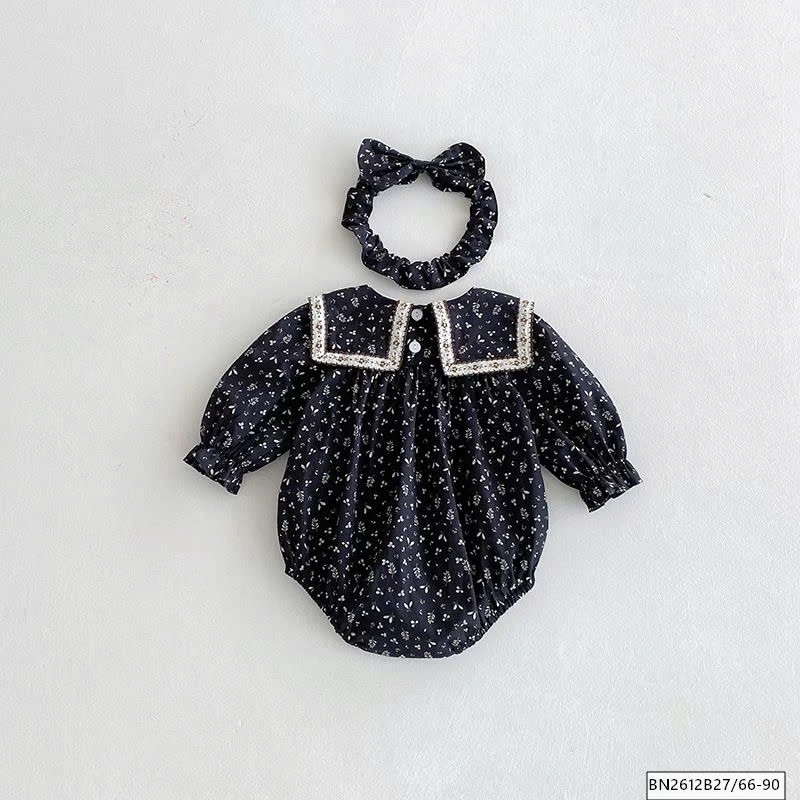 BODY, VÁY HOA NHÍ MÀU ĐEN