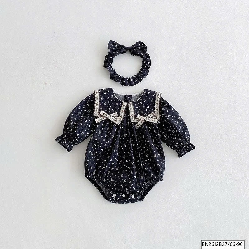 BODY, VÁY HOA NHÍ MÀU ĐEN